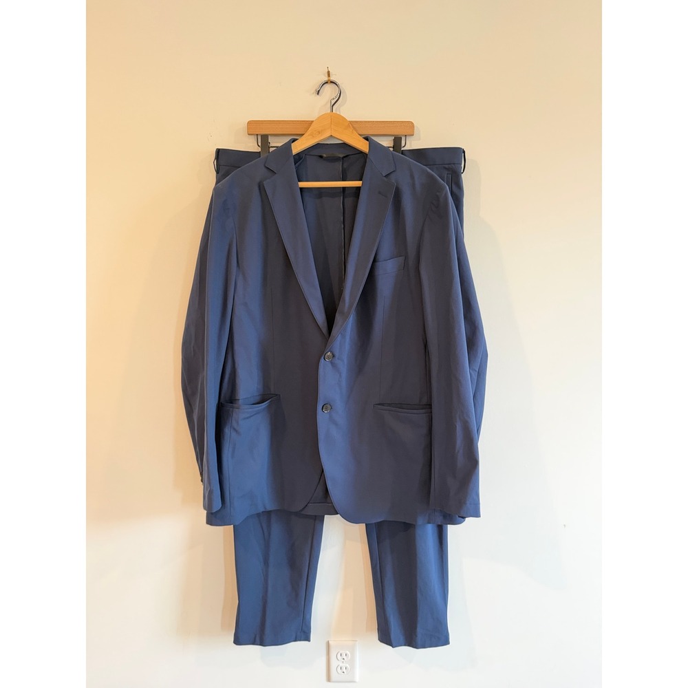 Sene FlexTech Suit Set Blue 2 Piece Blazer and Trousers Mens